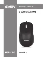 Preview for 1 page of Sven RX-70 User Manual