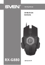 Sven RX-G880 Operation Manual предпросмотр