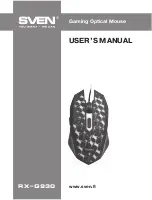 Preview for 1 page of Sven RX-G930 User Manual