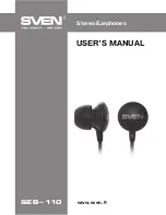 Предварительный просмотр 1 страницы Sven SEB-110 User Manual