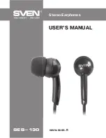 Предварительный просмотр 1 страницы Sven SEB-130 User Manual