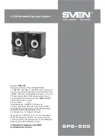 Preview for 7 page of Sven SPS-605 Operation Manual