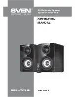 Preview for 1 page of Sven SPS-707bL Operation Manual