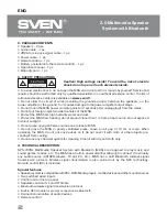 Preview for 3 page of Sven SPS-707bL Operation Manual