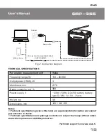 Preview for 15 page of Sven SRP-355 User Manual