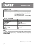 Предварительный просмотр 3 страницы Sven standard 302 User Manual