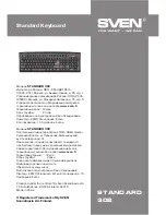 Предварительный просмотр 4 страницы Sven standard 302 User Manual