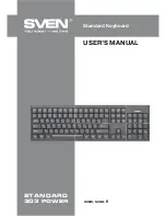 Sven standard 303 power User Manual preview