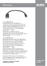 Preview for 7 page of Sven USB OTG 0.1m User Manual