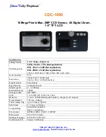 SVP CDC-1050 Specifications предпросмотр