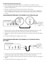 Предварительный просмотр 3 страницы SVS Sound Revolution SoundPath Wireless Audio Adapter Owner'S Manual