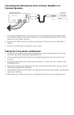 Предварительный просмотр 5 страницы SVS Sound Revolution SoundPath Wireless Audio Adapter Owner'S Manual