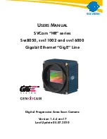 SVS-Vistek CameraLink svs16000 User Manual предпросмотр