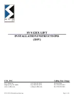 SVS 12EX LIFT Installation Instructions Manual preview
