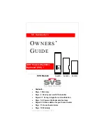 SVS 16-46PCi Owner'S Manual preview