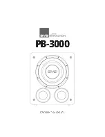 SVS PB-3000 Owner'S Manual preview