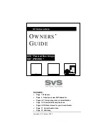 Предварительный просмотр 1 страницы SVS PB1-ISD Owner'S Manual