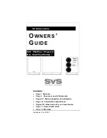 Preview for 1 page of SVS PB2-Plus Owner'S Manual