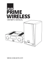 SVS Prime Center Owner'S Manual preview