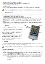 Предварительный просмотр 4 страницы SVS SHR-12 L4 Operating Instructions Manual