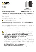 SVS SHR-7 FUGA Operating Instructions Manual preview
