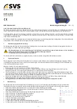 SVS SHT-12 BS Operating Instructions Manual preview