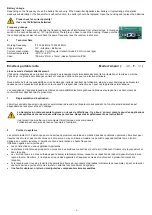 Preview for 4 page of SVS SHT-12 C8D Operating Instructions Manual