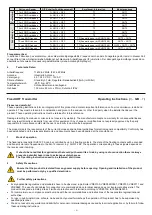 Preview for 3 page of SVS SHT-12 FS Operating Instructions Manual