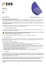 Preview for 1 page of SVS SHT-77 Operating Instructions Manual