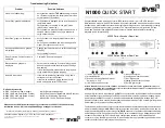 Preview for 1 page of SVSi N1000 Series Quick Start