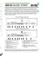 Предварительный просмотр 1 страницы SVSi N2X43 Quick Start Manual