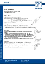 Preview for 4 page of SW-Stahl 23050L Instruction Manual