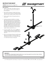 Preview for 2 page of Swagman 64671 XTC2 Tilt Instruction Sheet