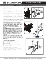 Preview for 1 page of Swagman 64692 Instruction Sheet