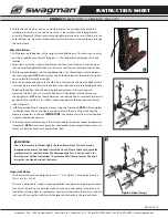 Preview for 2 page of Swagman 64692 Instruction Sheet