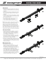 Swagman 64704 Instruction Sheet preview