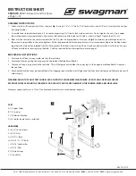 Swagman 80501 Instruction Sheet preview