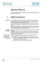 Предварительный просмотр 6 страницы Swan Analytical Instruments AMI Codes-II O3 Operator'S Manual