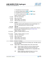 Preview for 65 page of Swan Analytical Instruments AMI INSPECTOR Hydrogen Operator'S Manual