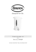 Swan Products SWU8P Quick Start Manual предпросмотр