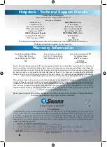 Preview for 8 page of Swann Advanced ADS-120 Manual