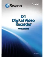 Swann Advanced D1 series User Manual preview