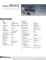 Preview for 2 page of Swann Alpha D03C5 Specifications