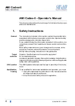 Preview for 6 page of Swann AMI Codes-II Operator'S Manual