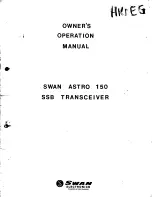 Swann Astro 150 Owner'S Operation Manual preview