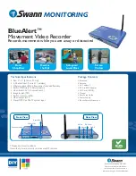 Preview for 2 page of Swann BlueAlert SW242-WDV Specifications