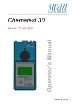 Swann Chematest 30 Operator'S Manual предпросмотр