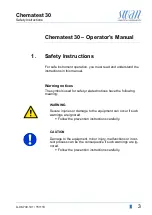 Preview for 5 page of Swann Chematest 30 Operator'S Manual