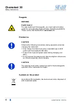 Preview for 6 page of Swann Chematest 30 Operator'S Manual