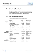 Preview for 10 page of Swann Chematest 30 Operator'S Manual